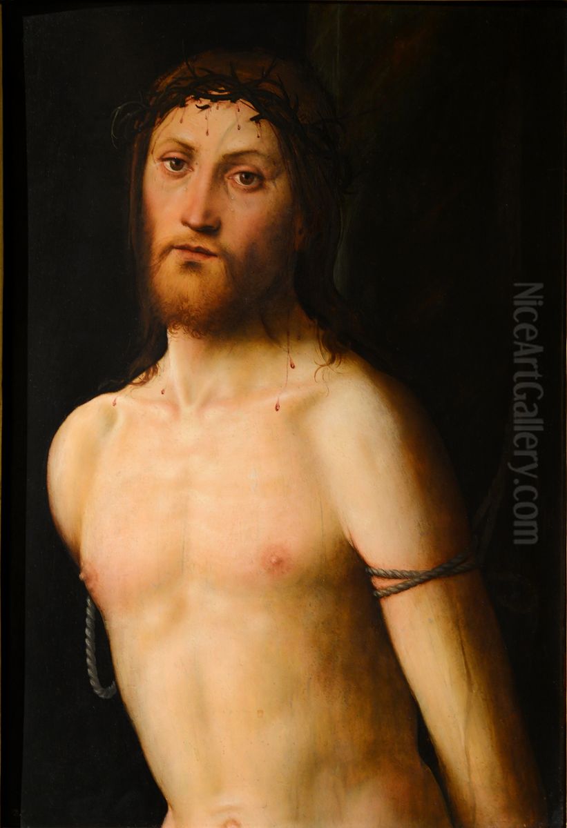 Christ at the Column Oil Painting by Lorenzo Costa