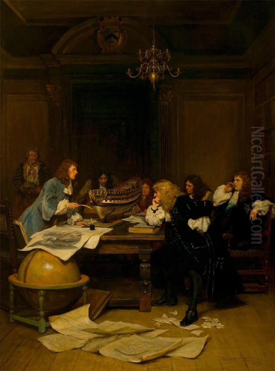 A Whip for Van Tromp, the Admiralty Oil Painting by John Seymour Lucas