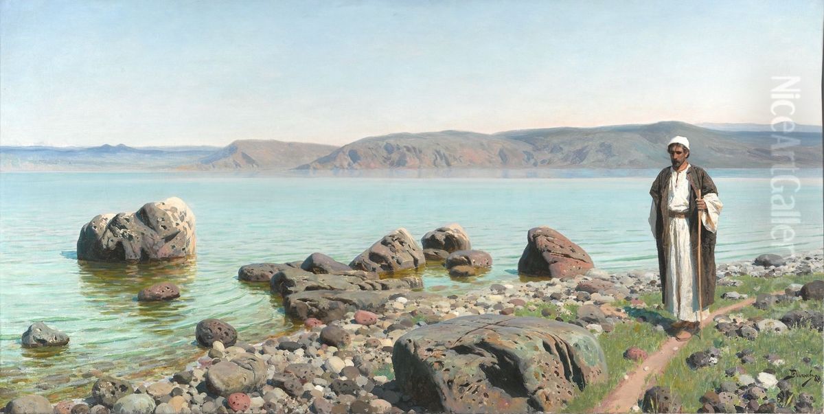 <<Na Tiveriadskom (Genisaretskom) ozere>> Oil Painting by Vasily Polenov <<Na Tiveriadskom (Genisaretskom) ozere>> Oil Painting by Vasily Polenov