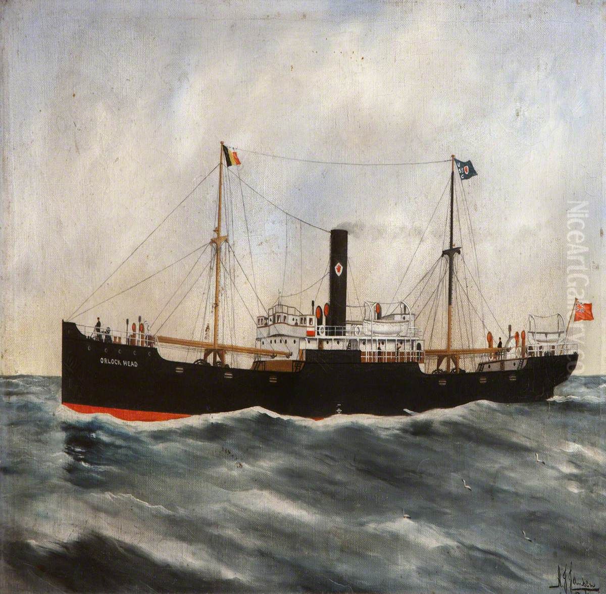 SSOrlock Head Oil Painting by Harry J. Jansen