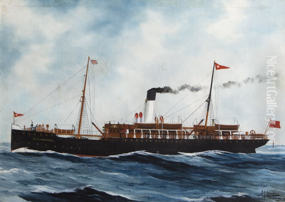 TheCity of Bradford Oil Painting by Harry J. Jansen