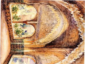 Granada, L' Alhambra: Le Balcon de Lindaraja.