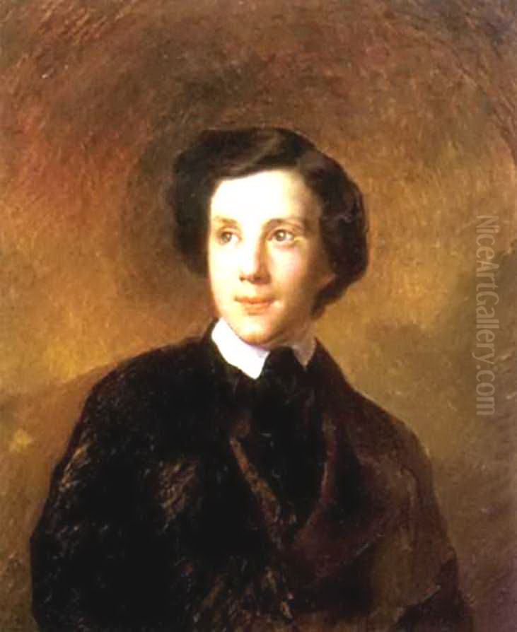 Portrait ofAlexander Abaza Oil Painting by Karl Bryullov