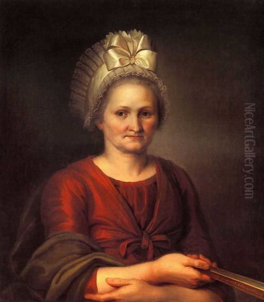 A.L. Venetsianova Oil Painting by Alexey Venetsianov
