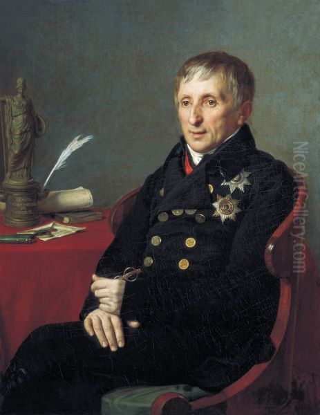 A.N. Olenin Oil Painting by Alexander Varnek