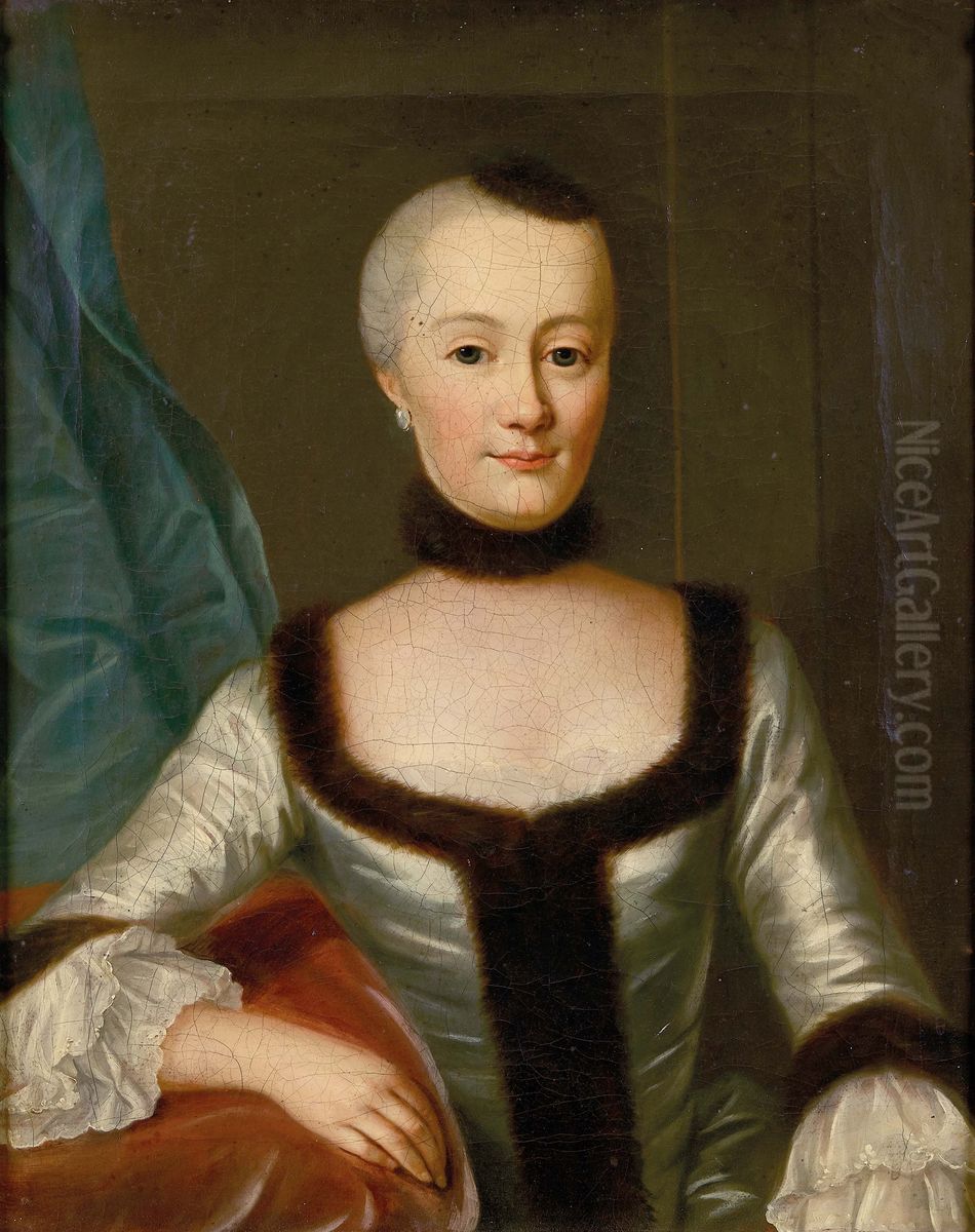 Portrait of unknown Lady Oil Painting by Johann Ludwig Aberli