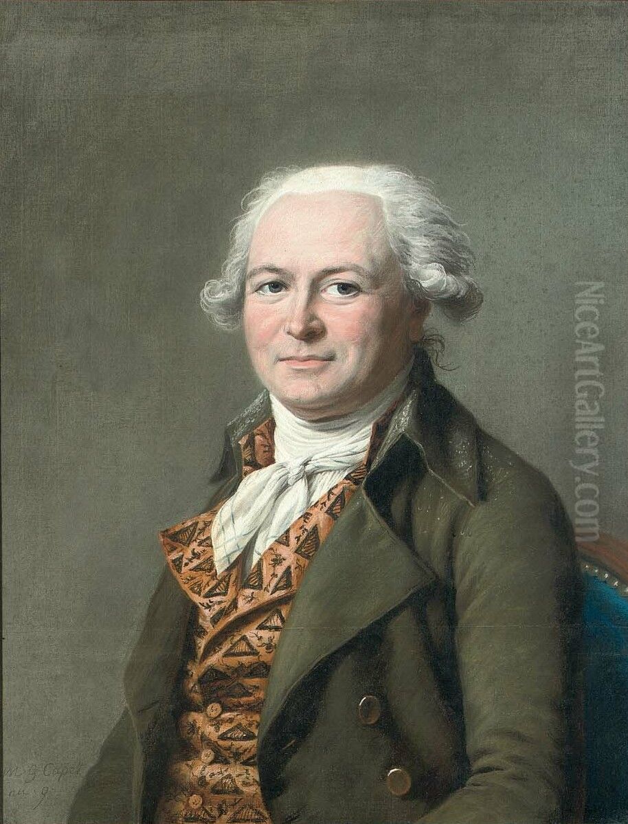 Portrait of Jean-Pierre Demetz Oil Painting by Marie-Gabrielle Capet