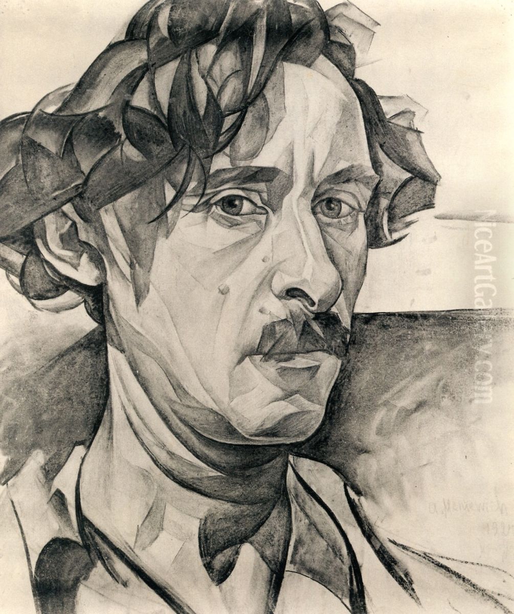 Self-portrait Oil Painting by Abraham A. Manievich