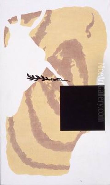 Return of the Black Square IV Oil Painting by Larry Abramson