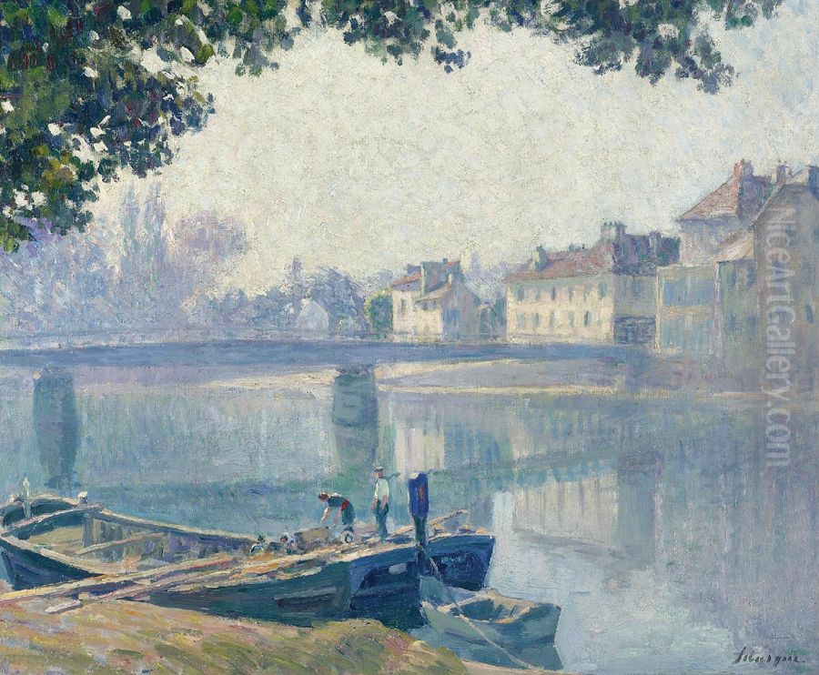 <<Moe domega ke Marne kuksa>> Oil Painting by Henri Lebasque