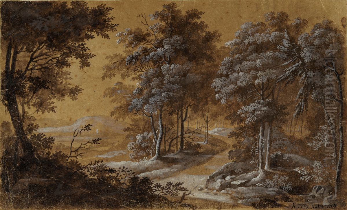 Page from an album amicorum Oil Painting by Anna Katharina Block