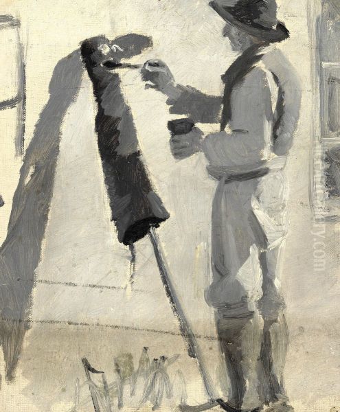 Stovlerne tjaeres. Oil Painting by Michael Peter Ancher