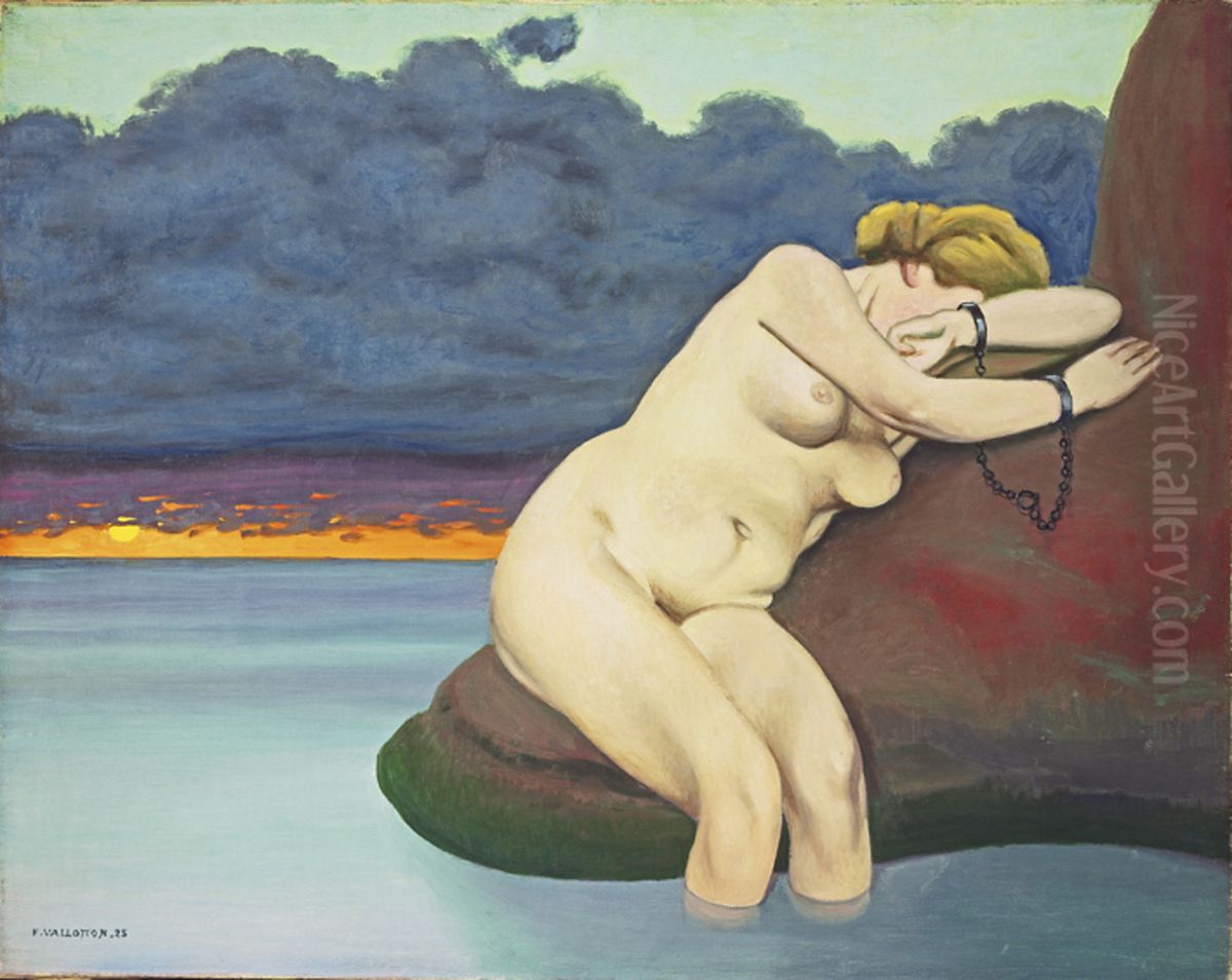 Andromede enchainee Oil Painting by Felix Vallotton