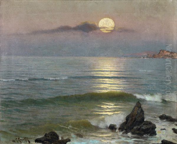 Claro de luna Oil Painting by Guillermo Gomez Gil