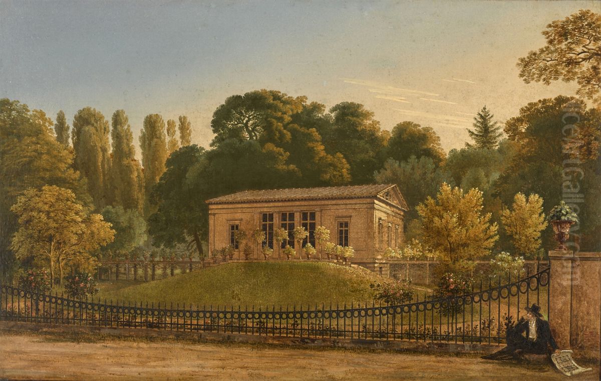 The Gabain Summerhouse Oil Painting by Karl Friedrich Schinkel