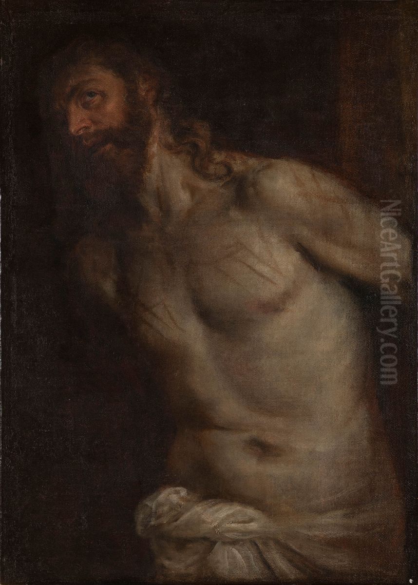 Scourged Christ Oil Painting by Titian