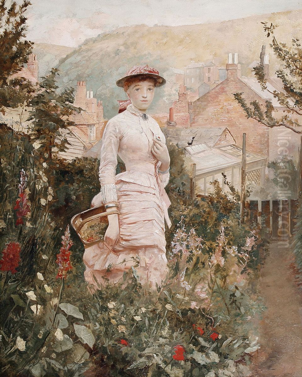 Ada Louise Stammers, the artist's wife Oil Painting by Sir Robert Staples, 12th Baronet