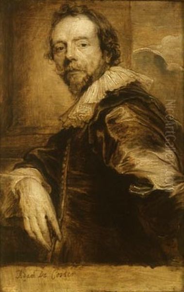 portrait in grisaille by Anthony Van Dyck Oil Painting by Sir Anthony Van Dyck