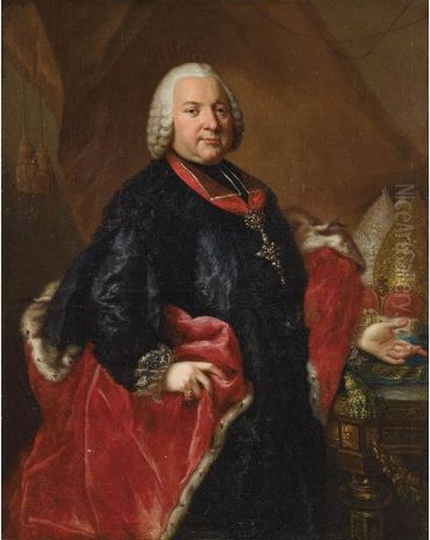 Adam Friedrich von Seinsheim, prince-bishop of Wurzburg and Bamberg Oil Painting by Unidentified painter