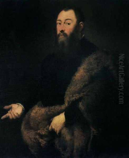 Ritratto di Sigismondo II Augusto (1520-1572) Oil Painting by Jacopo Tintoretto