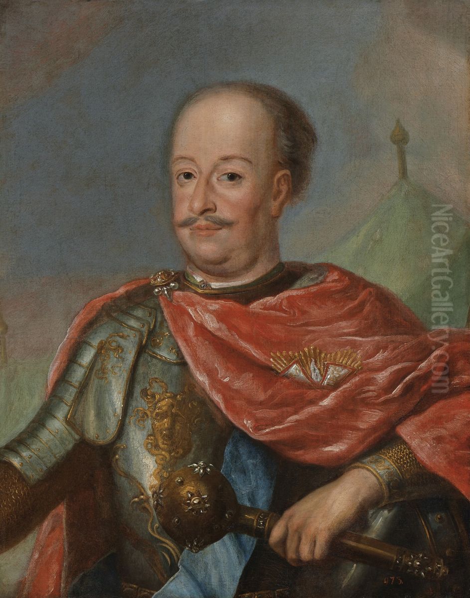 Portrait ofAdam Mikolaj Sieniawski(1666-1726) Oil Painting by Unidentified painter