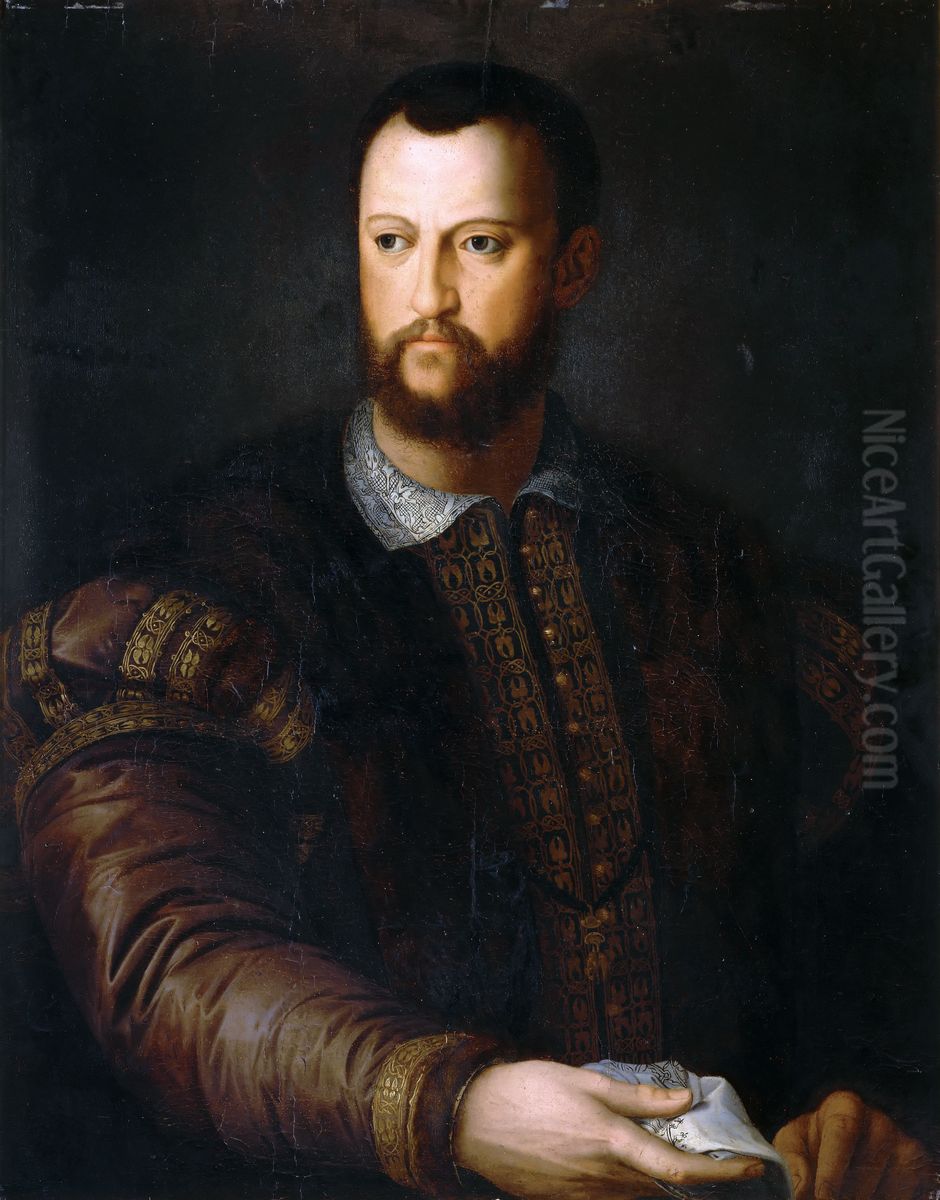 Portrait of Cosimo I de' Medici Oil Painting by Alessandro Allori