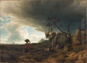 Campagna - Landscape in the event of a thunderstorm