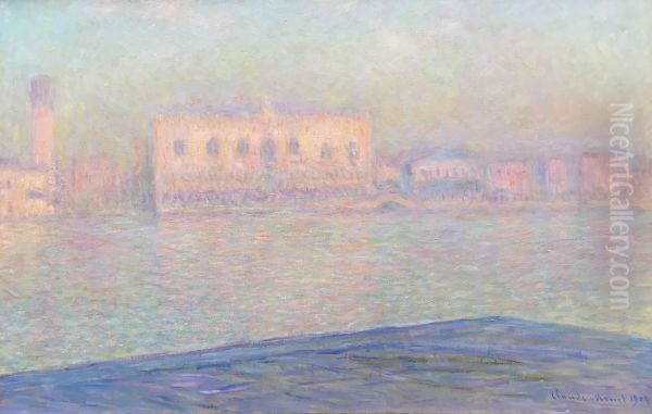 The Doge's Palace Seen from San Giorgio Maggiore Oil Painting by Claude Monet