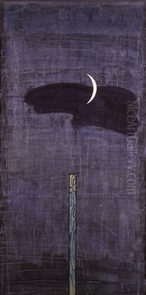 Column VII Oil Painting by Larry Abramson