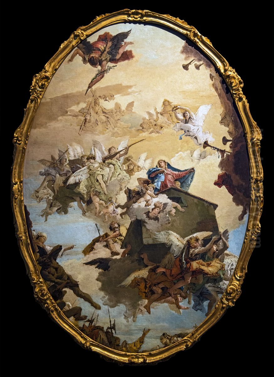 Transportation of the Holy House of Loreto Oil Painting by Giovanni Battista Tiepolo
