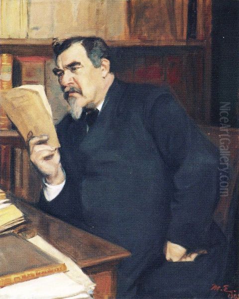 Portrait of Th. Rein Oil Painting by Magnus Enckell