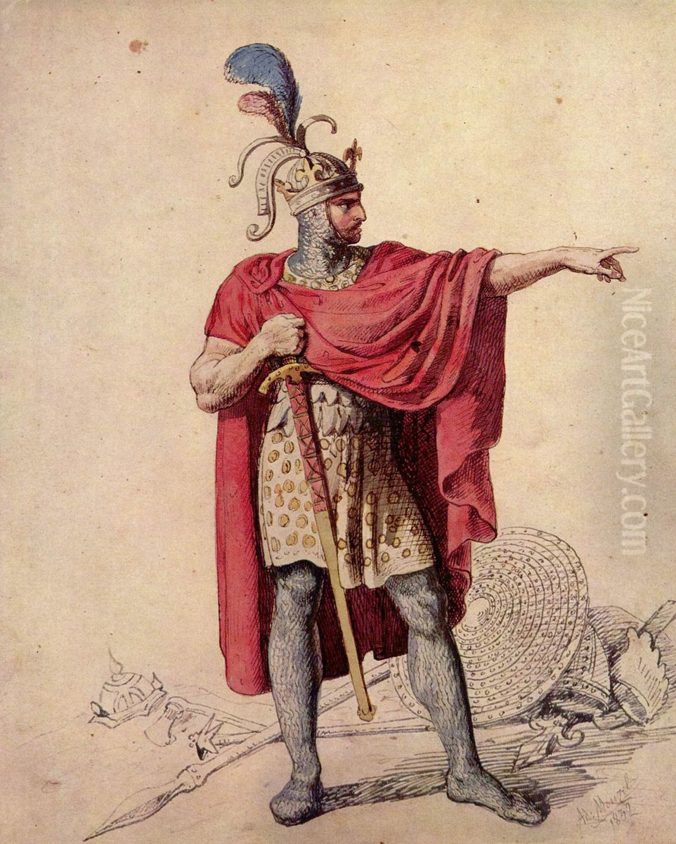 Alfred der Grosse Oil Painting by Adolph von Menzel