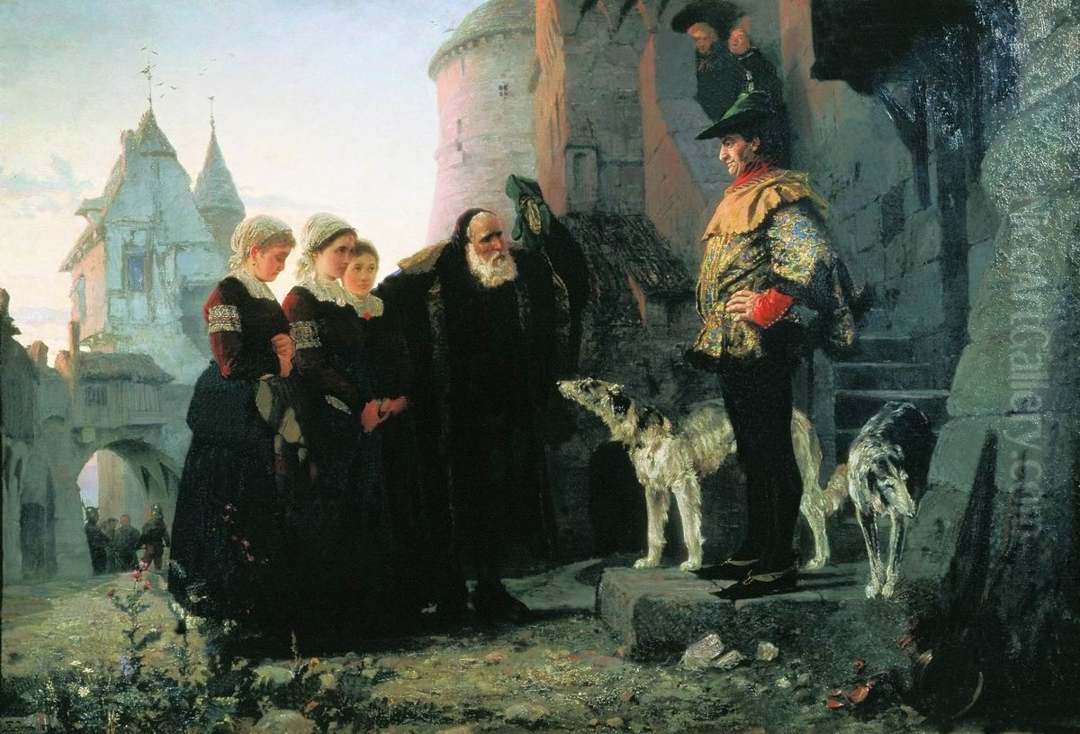 <<Pravo gospodina>> Oil Painting by Vasily Polenov