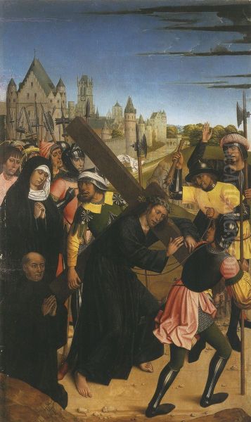 Portement du croix Oil Painting by Master of Affligem