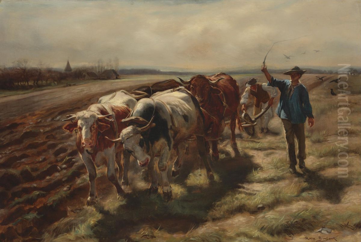 Charrue a boeufs Oil Painting by Rosa Bonheur
