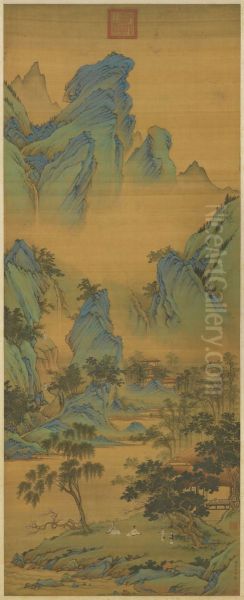 <<ming chou ying chun shan yin shang zhou>> Oil Painting by Qiu Ying