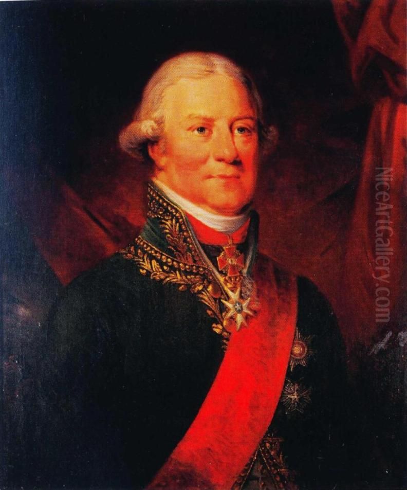 Adolf Tandefelt Oil Painting by Carl Frederik von Breda