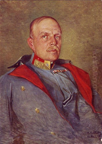Adolf von Boog Oil Painting by Karl Friedrich Gsur