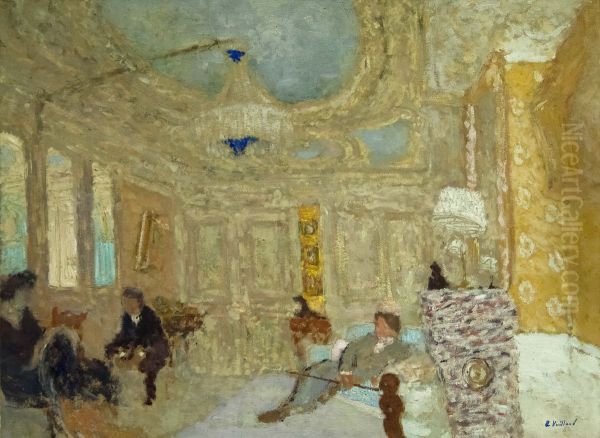 In the Waiting Room Oil Painting by Edouard Vuillard