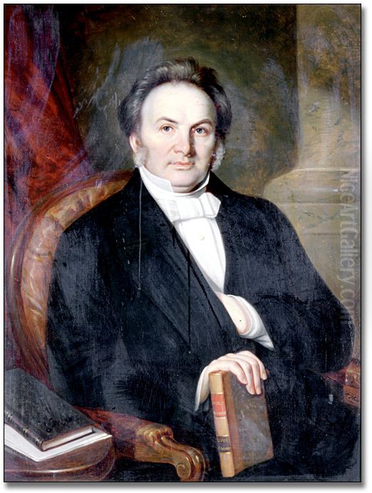 The Rev. Dr.Adolphus Egerton Ryerson Oil Painting by Theophile Hamel