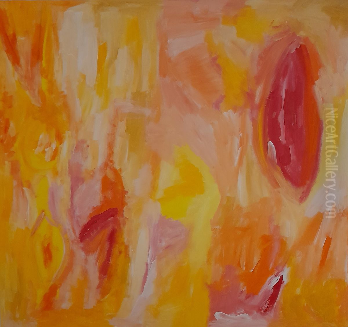 Orange Hymne II Oil Painting by Armin Andreas Pangerl