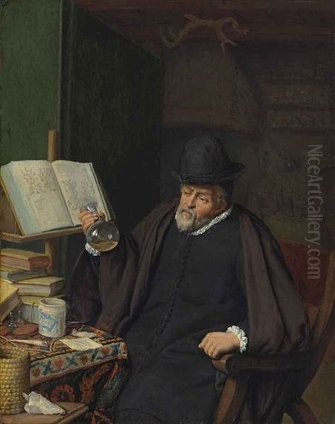 An Apothecary in his Study Oil Painting by Adriaen van Ostade