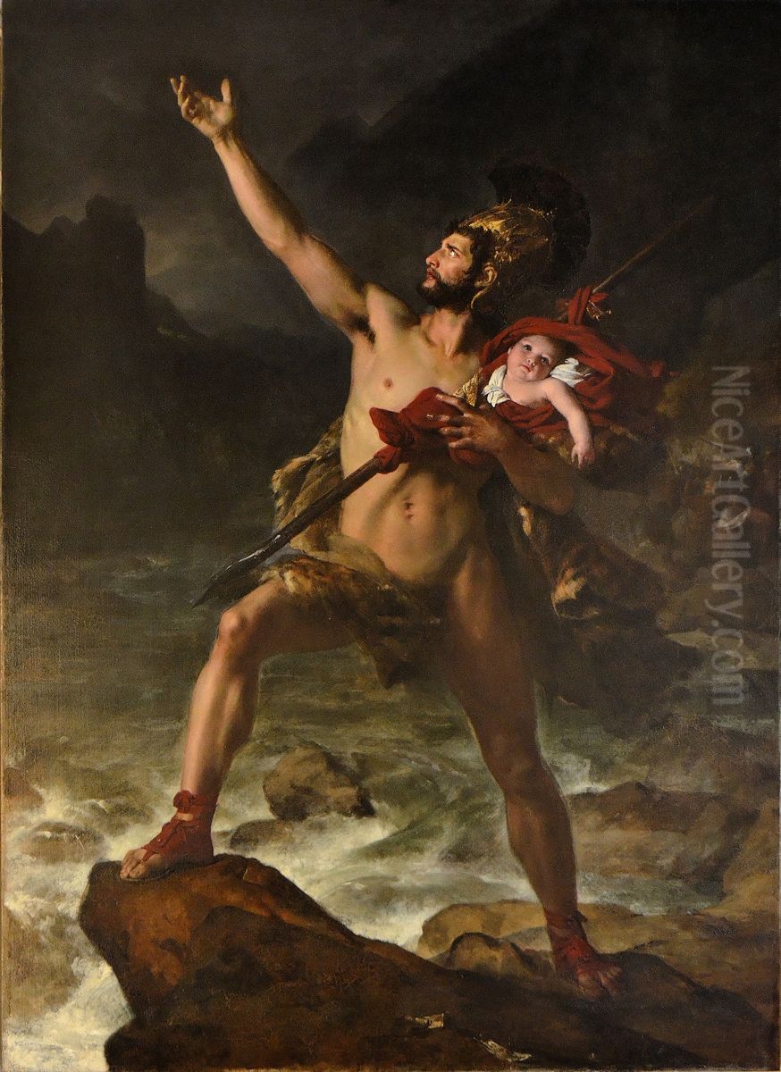 Metabus, Konig der Volsker Oil Painting by Leon Cogniet