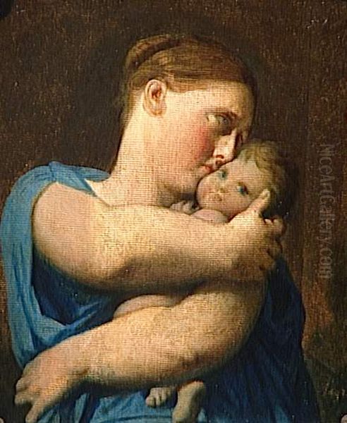 Femme et enfant, etude pour 
