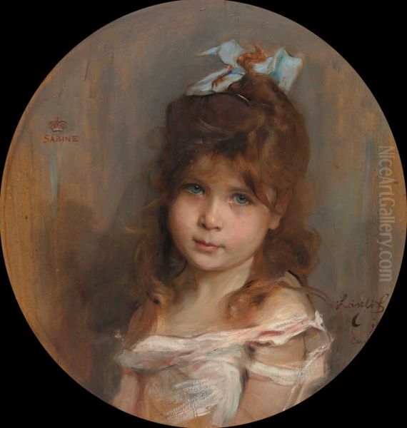 Portrait of Princess Sabine of Hohenlohe Oil Painting by Philip de Laszlo