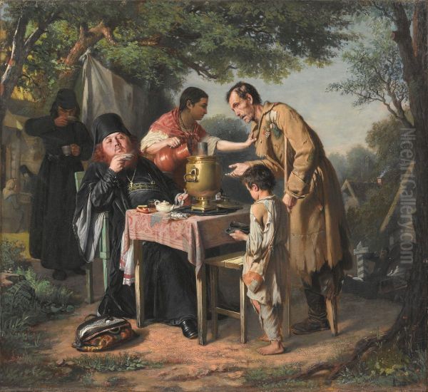 Caepitie v Mytisah, bliz Moskvy Oil Painting by Vasily Perov