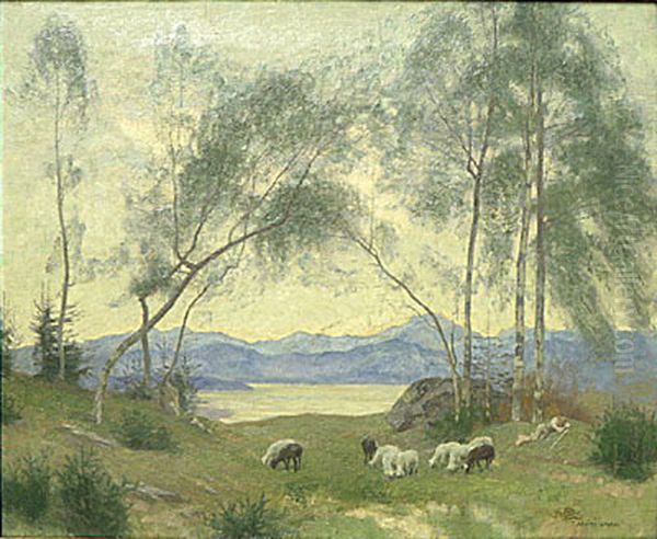 Dawn Oil Painting by Adrian Scott Stokes