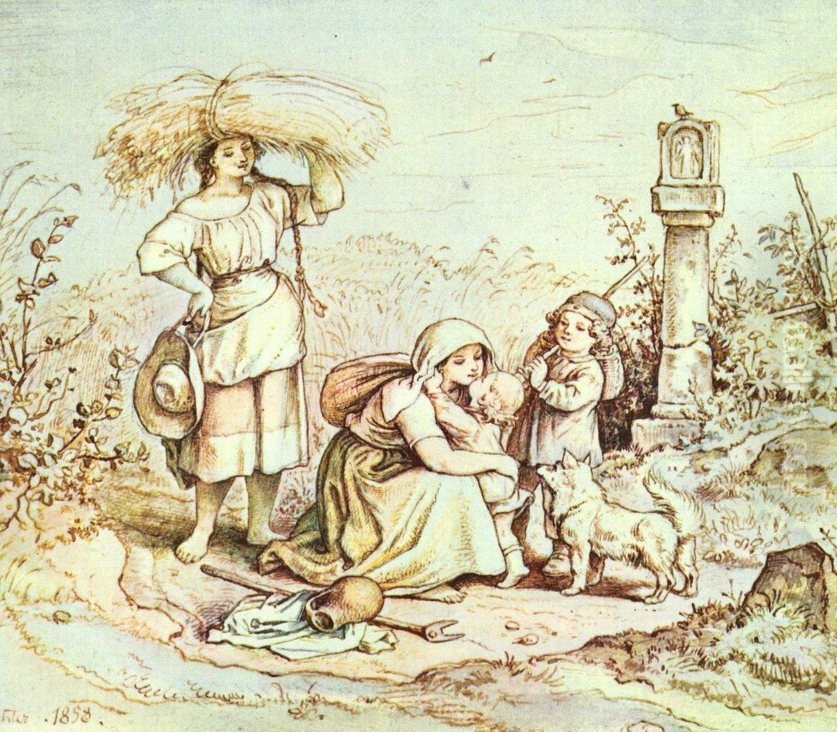 Heimkehr vom Felde Oil Painting by Ludwig Richter Heimkehr vom Felde Oil Painting by Ludwig Richter