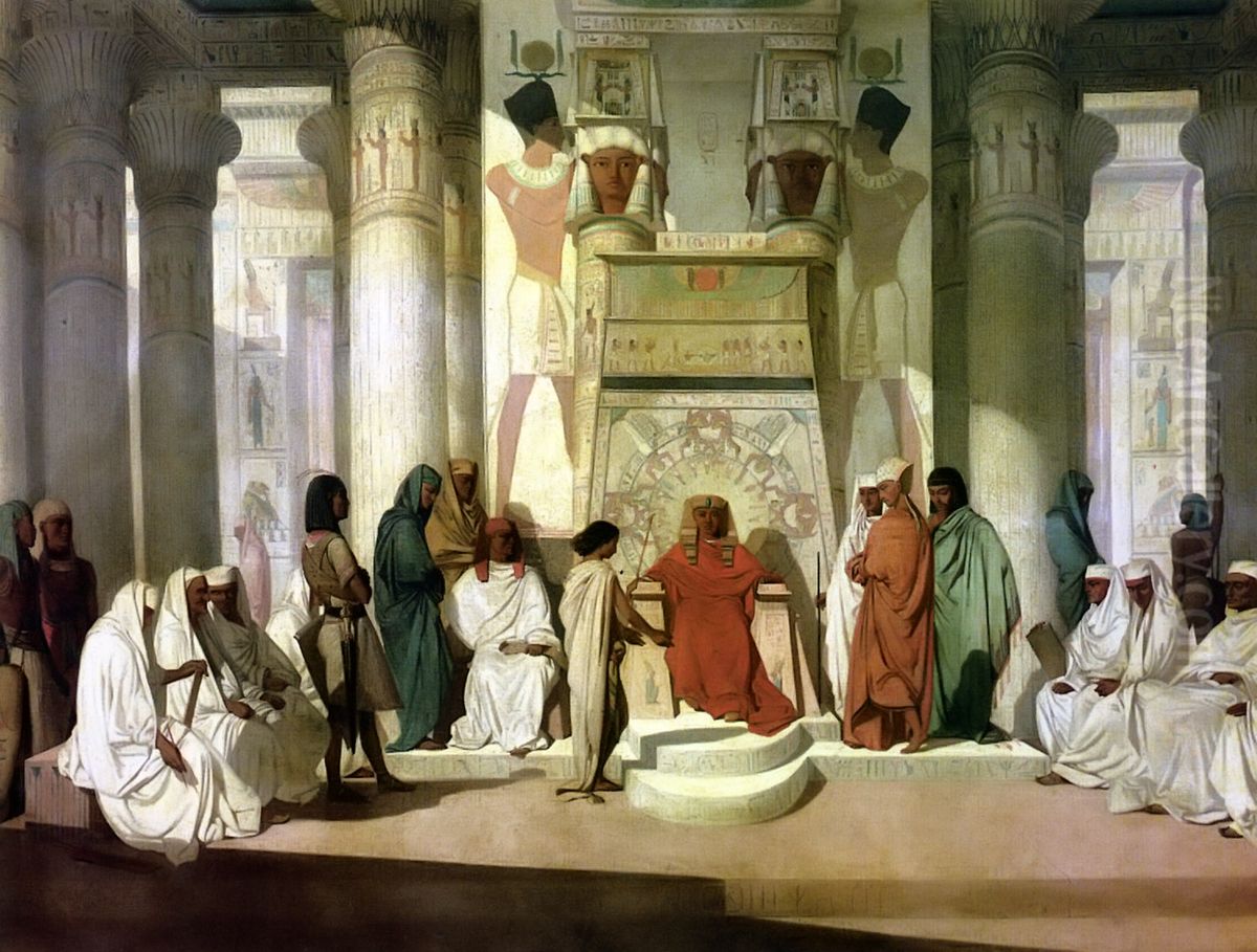Joseph explains Pharaoh's dream Oil Painting by Adrien Guignet