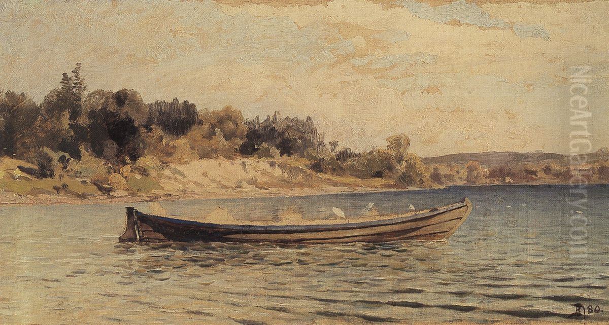 Lodka Oil Painting by Vasily Polenov